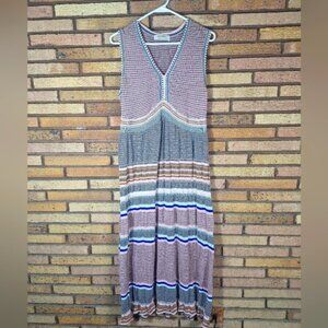 Aldo Martins Multi Color Knit Stripe Maxi Dress